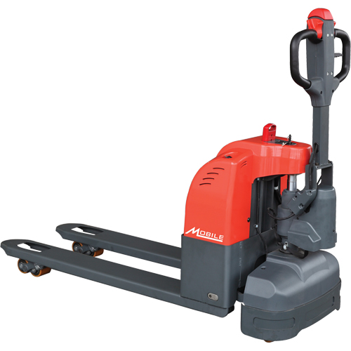 EFET33N Self-Propelled Electric Pallet Truck, 3300 lbs. Cap., 45" L x 21.25" W O-Max