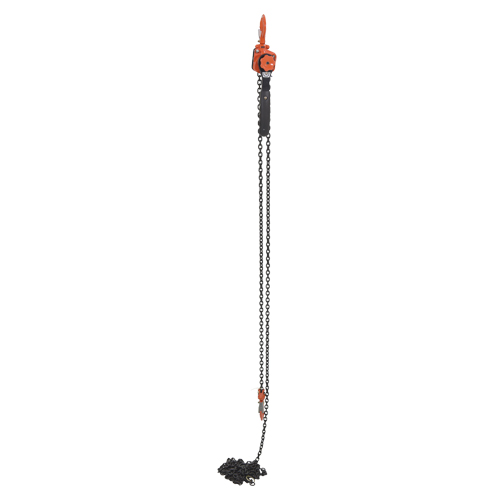 Mini Lever Hoist, 20' Lift, 1000 lbs. (0.5 tons) Capacity, Steel Chain O-Max