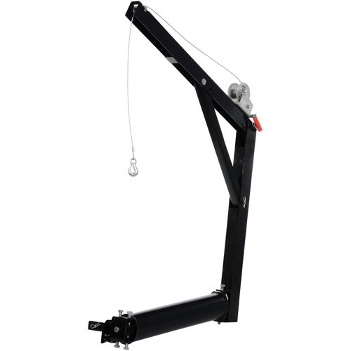 Grue &agrave; fl&egrave;che pour camion mont&eacute;e sur barre d''attelage, Capacit&eacute; de 600 lb (0,3 tonne), Limite de 84-5/8" O-Max