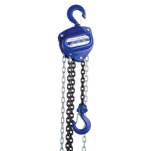 Chain Hoist, 10' Lift, 2000 lbs. (1 tons) Capacity, Load Chain Grade 80 Chain O-Max