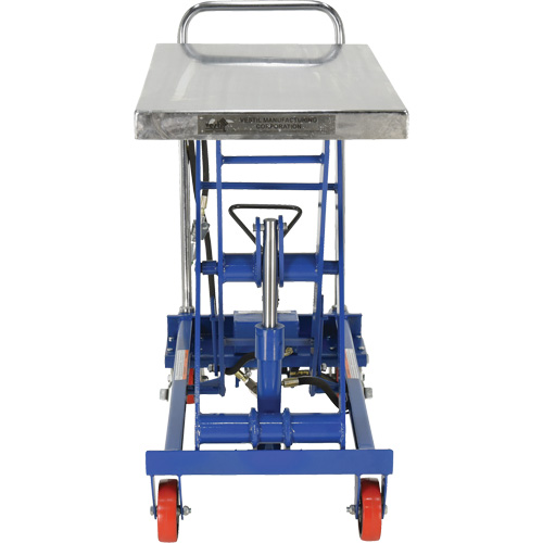 Pneumatic Hydraulic Scissor Lift Table, Steel, 32-1/2" L x 19-3/4" W, 1000 lbs. Cap. O-Max