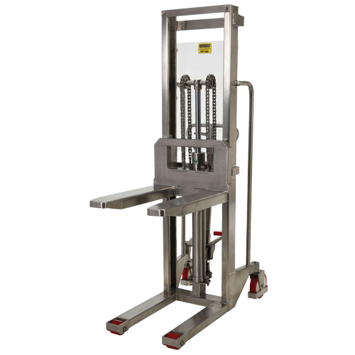 Gerbeur Hefti-Lift, M&eacute;canisme Pompe au pied, Capacit&eacute; de 880 lb, Levage max de 59" O-Max