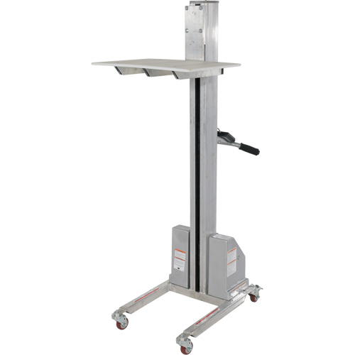 Gerbeur &agrave; levage rapide, M&eacute;canisme &eacute;lectrique, Capacit&eacute; de 175 lb, Levage max de 57" O-Max