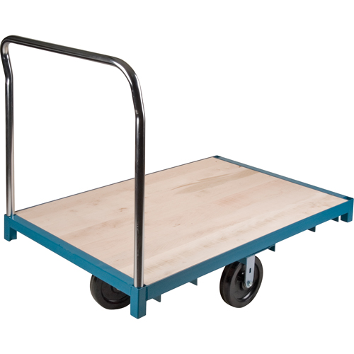 Chariot &agrave; plateforme robuste, 72" lo x 36" la, Capacit&eacute; de 2500 lb, Roues en Nylon O-Max