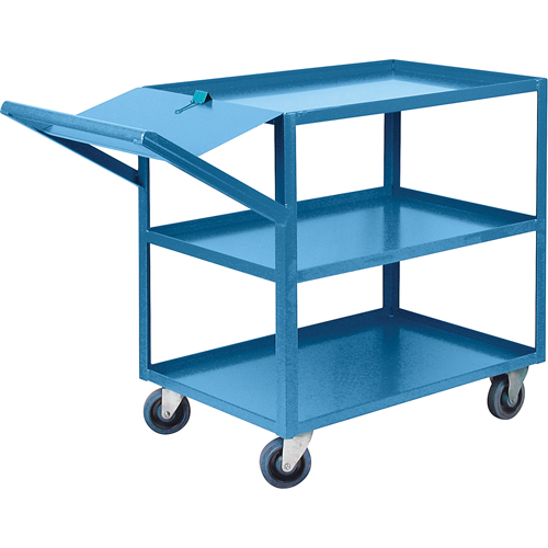 Chariots &agrave; cueillette, 36" h x 24" la x 52" p, 3 Tablettes, Capacit&eacute; 1200 lb O-Max