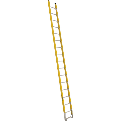 Single Section Straight Ladder - 6100 Series, 16', Fibreglass, 375 lbs., CSA Grade 1AA O-Max