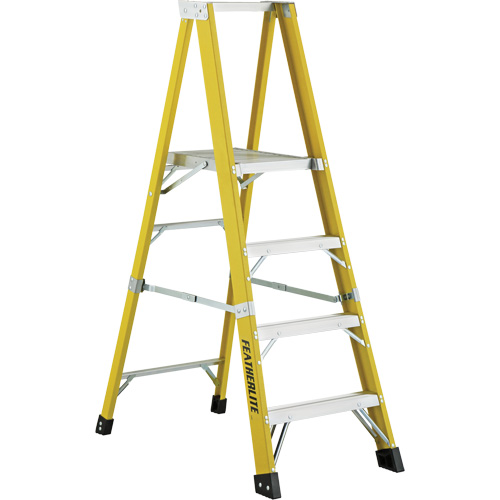 Industrial Heavy-Duty Platform Stepladders (6500 Series), 6', 300 lbs. Cap. O-Max