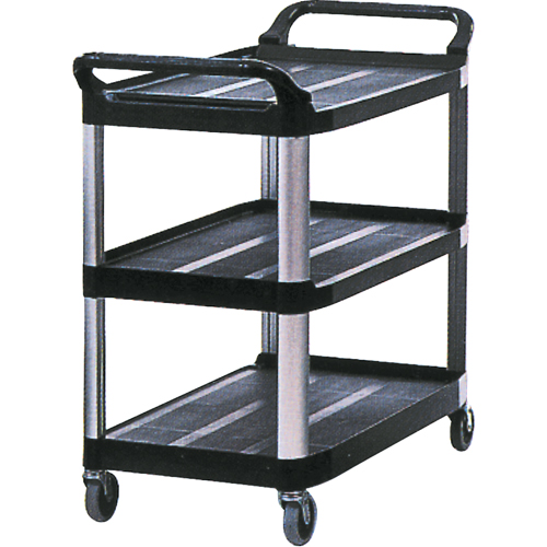 Chariot utilitaire, 3 tiers, 20" x 37" x 33-5/8", Capacit&eacute; 300 lb O-Max