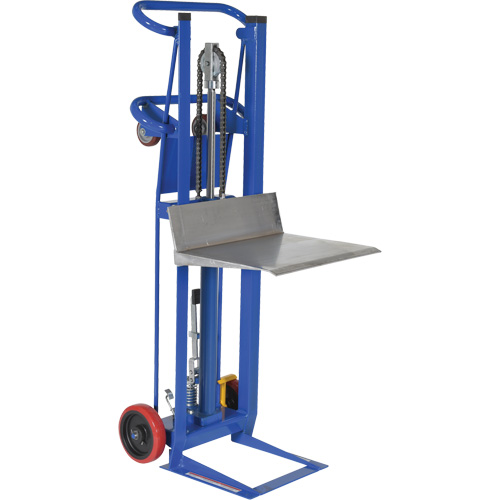 Hydra Lift Platform Stacker, Foot Pump Operated, 750 lbs. Capacity, 52" Max Lift O-Max