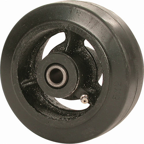 Roue en caoutchouc moul&eacute;, 8" (203 mm) dia. x 2-1/2" (63,5 mm) la, Capacit&eacute; de 850 lb (385 kg) O-Max