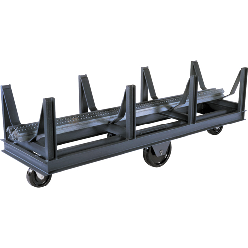 Chariot &agrave; berceaux, 96" lo x 28" la x 29" h, Capacit&eacute; de 10 000 lb, Roue Ph&eacute;nolique O-Max