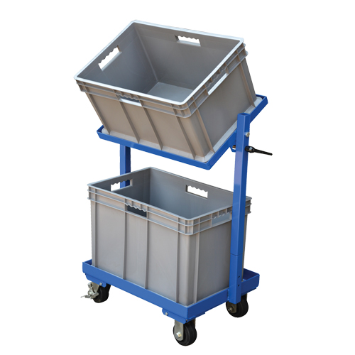 Chariot &agrave; cueillette, Acier, 30-11/16" la x 19-1/4" p, 2 tablettes, Capacit&eacute; 200 lb O-Max