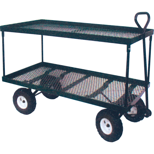 Double Deck Wagon, 24" W x 48" L, 600 lbs. Capacity O-Max