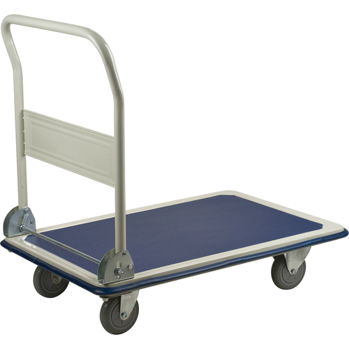 Chariot &agrave; plateforme avec poign&eacute;e pliante, Acier, 400 lb, 29" lo x 19" la, Hauteur 33" O-Max