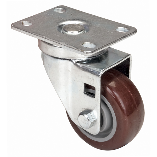 Caster, Swivel, 3" (76 mm), Polyurethane, 230 lbs. (104 kg.) O-Max
