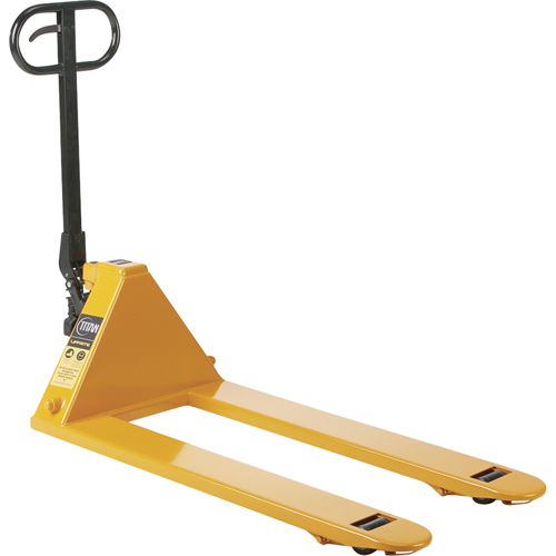 Titan Pallet Trucks, Steel, 36" L x 20.5" W, 5500 lbs. Capacity O-Max