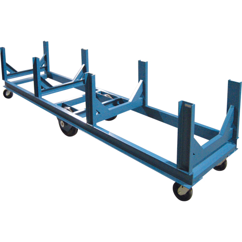 Chariot &agrave; berceaux, 120" lo x 28" la x 29" h, Capacit&eacute; de 5000 lb, Roue Ph&eacute;nolique O-Max
