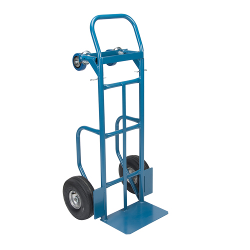 Convertible Deluxe Hand Truck, Steel, 800 lbs. Capacity O-Max