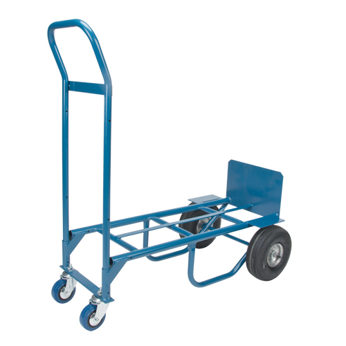 Convertible Deluxe Hand Truck, Steel, 800 lbs. Capacity O-Max