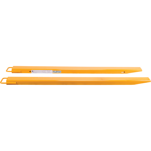 Fork Extensions, 72" L x 5" W, For Fork Width of 4" O-Max
