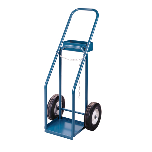 Chariots pour bouteilles de gaz, Roues Semi-pneumatique, Base de 12" la x 10" lo, 400 lb O-Max