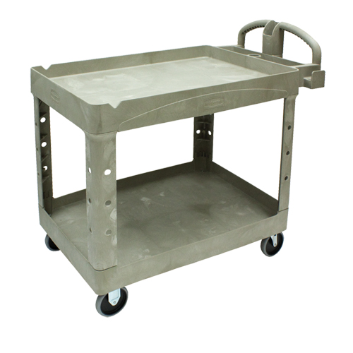 Chariot utilitaire robuste - 4520-88, 2 tiers, 25-1/4" x 39" x 44", Capacit&eacute; 500 lb O-Max