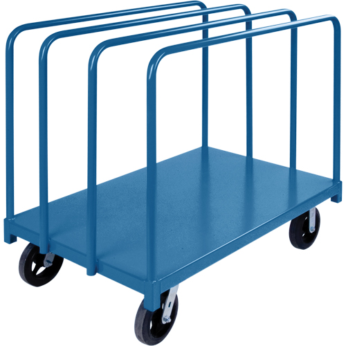 Single Level Rails Heavy-Duty Panel Mover Truck, 48" x 30" x 45", 2000 lbs. Capacity O-Max