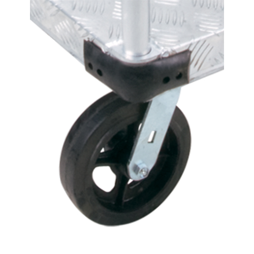 Aluminum Platform Truck, 24" W x 36" L, 2000 lbs. Cap., Mold-on Rubber Wheels O-Max
