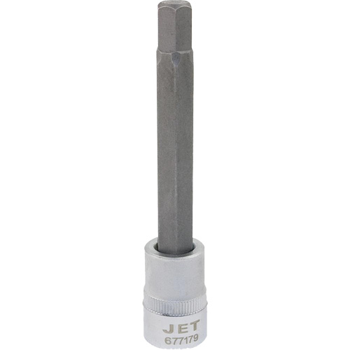 Douille &agrave; embout, Hexagonale, 10 mm x 4" lo, Prise 3/8" O-Max