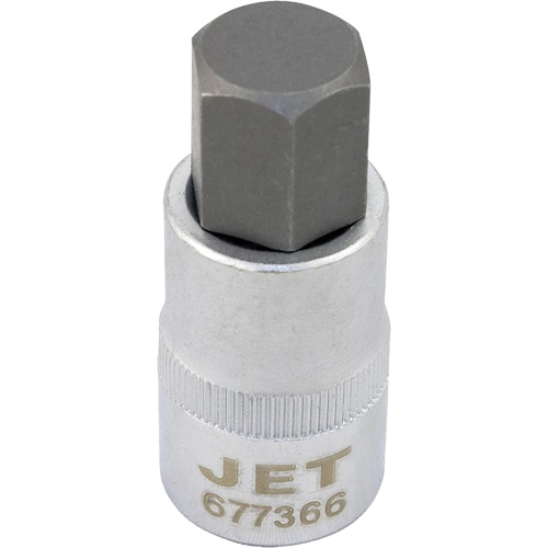 Bit Socket, Hex, 12 mm x 2" L, 1/2" Drive O-Max