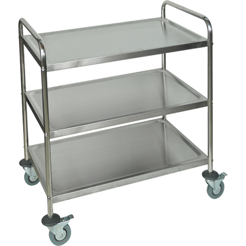 Chariot &agrave; tablettes, 3 Tiers, 21" la x 37" h x 23-1/2" p, Capacit&eacute; 200 lb O-Max