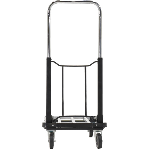 Chariot &agrave; plateforme repliable, Acier inoxydable, 300 lb, 28" lo x 16" la, Hauteur 33-1/2" O-Max