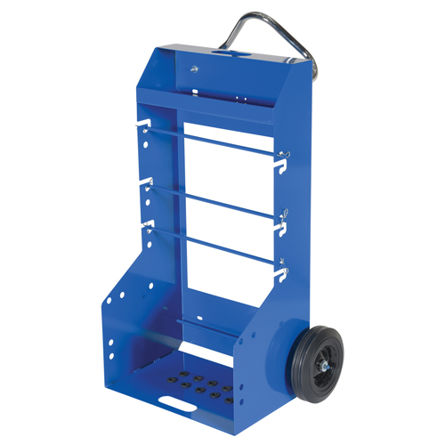 Chariot portatif pour mat&eacute;riaux bobin&eacute;s, Acier, 4 Montants, 29" la x 47-5/16" h x 21-7/8" p, Capacit&eacute; de 300 lb O-Max