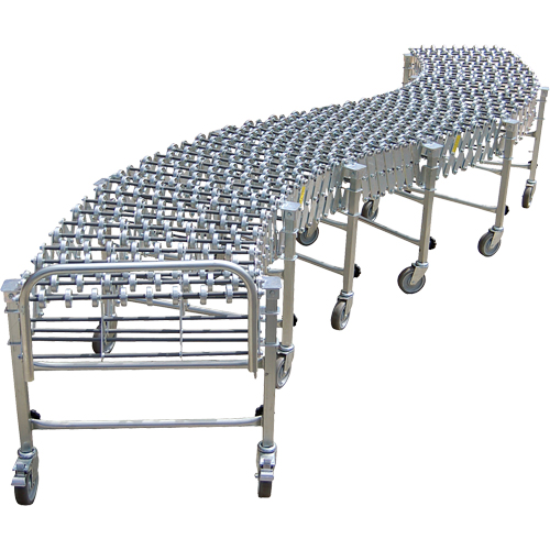 Convoyeurs extensibles/flexibles, 24" la x 12' 10" lo, Capacit&eacute; de 226 lb par pi lin. O-Max