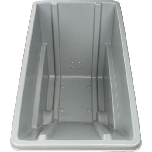 Chariot basculeur en acier, Poly&eacute;thyl&egrave;ne, 0,625 vg³, Capacit&eacute; de charge de 500 lb O-Max