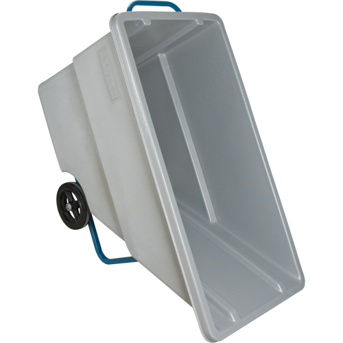 Chariot basculeur en acier, Poly&eacute;thyl&egrave;ne, 0,625 vg³, Capacit&eacute; de charge de 850 lb O-Max