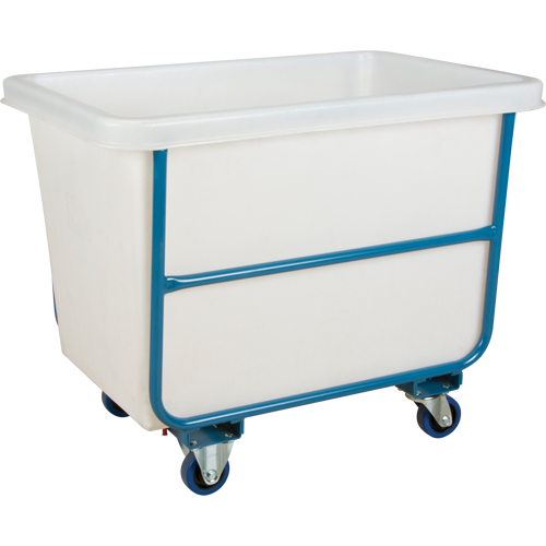 Chariot-caisse en &agrave; parois effil&eacute;es, Poly&eacute;thyl&egrave;ne blanc, 33" lo x 20" la x 29" h, Volume 7 pi³, Capacit&eacute; 1000 lb O-Max