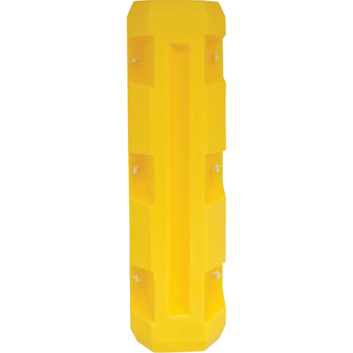 Protecteur de colonne &eacute;troite, Ouverture int&eacute;rieure 3" x 3", 12" lo x 12" la x 42" h, Jaune O-Max