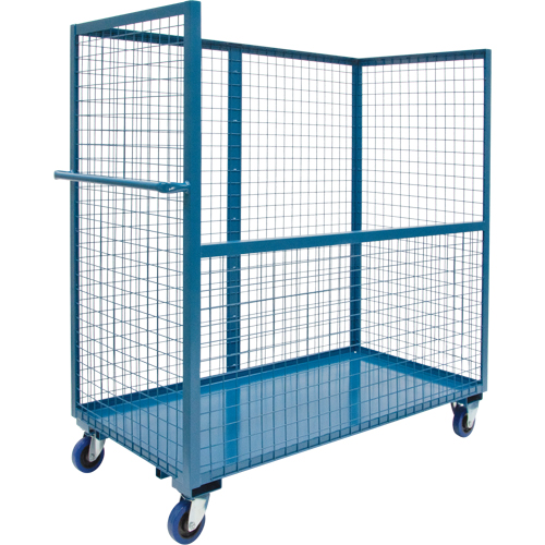 Chariot grillag&eacute; pour transport , Acier, 24" x 55" x 48", Capacit&eacute; 1200 lb O-Max
