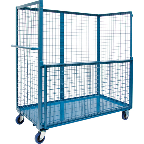 Chariot grillag&eacute; pour transport , Acier, 24" x 55" x 36", Capacit&eacute; 2400 lb O-Max