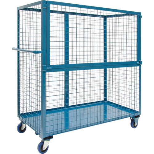 Chariot grillag&eacute; pour transport , Acier, 24" x 55" x 36", Capacit&eacute; 2400 lb O-Max
