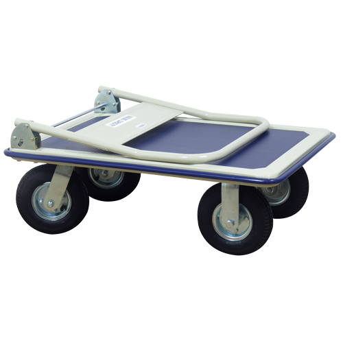 Chariot &agrave; plateforme avec poign&eacute;e pliante, Acier, 660 lb, 35" lo x 23" la, Hauteur 43,5" O-Max