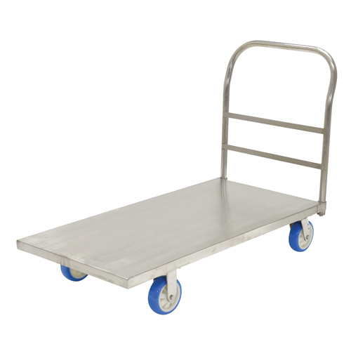 Platform Truck, 48" L x 24" W, 2000 lbs. Capacity, Polyurethane Casters O-Max