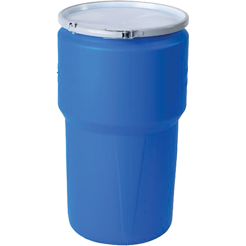 Nestable Polyethylene Drum, 14 US gal (11.7 imp. gal.), Open Top, Blue O-Max