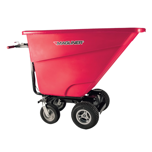 Motorized Tilt Truck, 13,5 pi³ Capacity, 45" H x 27" W x 68" D O-Max