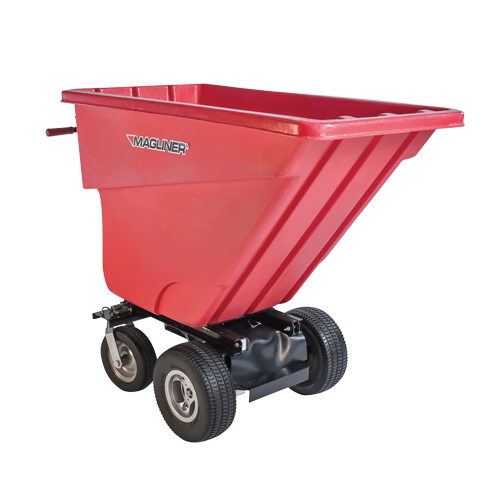 Motorized Tilt Truck, 13,5 pi³ Capacity, 45" H x 27" W x 68" D O-Max