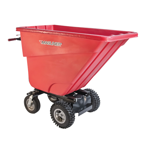 Motorized Tilt Truck, 13,5 pi³ Capacity, 45" H x 26-1/2" W x 68" D O-Max