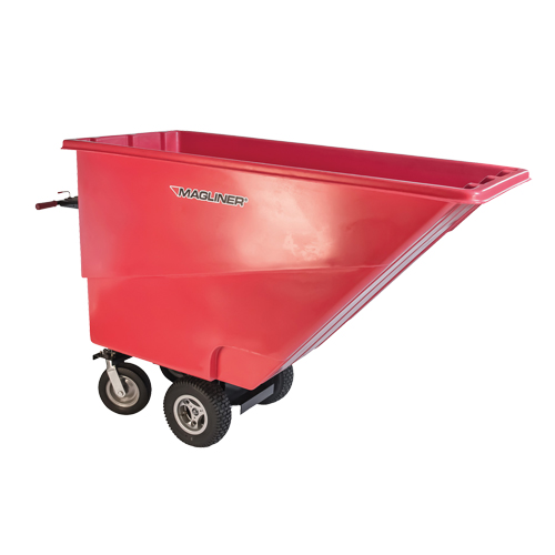 Chariot &agrave; bascule motoris&eacute;, Capacit&eacute; 27 cu. ft., 51" h x 81" la x 33" p O-Max