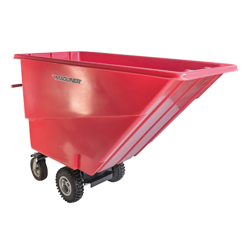 Chariot &agrave; bascule motoris&eacute;, Capacit&eacute; 27 cu. ft., 51" h x 81" la x 33" p O-Max