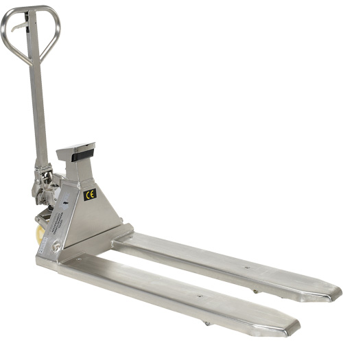 Transpalette &agrave; balance, 45,69" lo x 21,875" la, Capacit&eacute; de 5000 lb O-Max